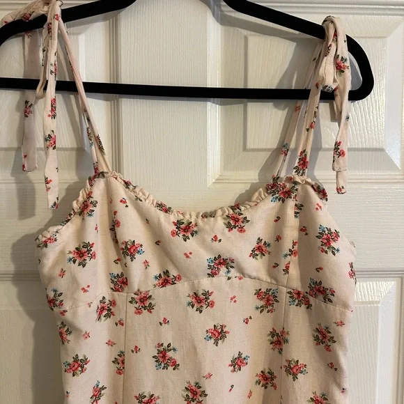 Zara Floral Spaghetti Strap Maxi Dress - Picture 2 of 6